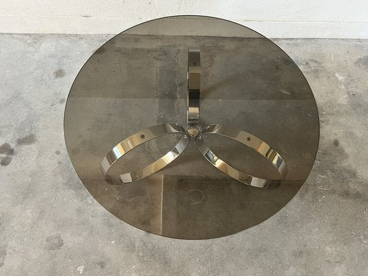 Space Age Chrome Coffee Table, 1970s-EBP-1758269