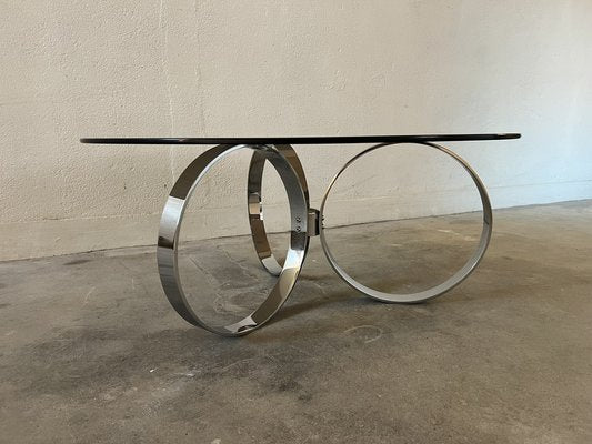 Space Age Chrome Coffee Table, 1970s-EBP-1758269