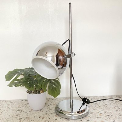 Space Age Chrome Eyball Desk Lamp by Goffredo Reggiani, 1960s-OLQ-1820505