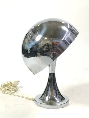 Space Age Chrome Mushroom Table Lamp, 1960s-UWE-1351161