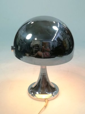 Space Age Chrome Mushroom Table Lamp, 1960s-UWE-1351161