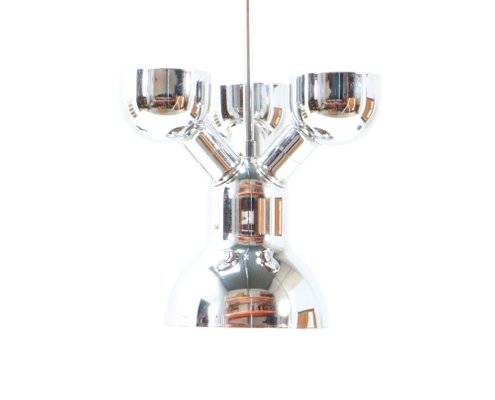 Space Age Chrome Pendant Light by Cosack Leuchten, 1970s-MY-1289284