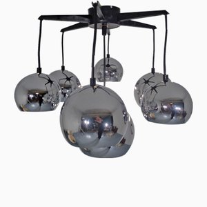 Space Age Chrome-Plated Ceiling Lamp, 1960s-RDW-690479