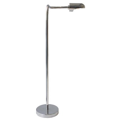 Space Age Chromed Tube Floor Lamp, Italy, 1960s-UZ-1422525