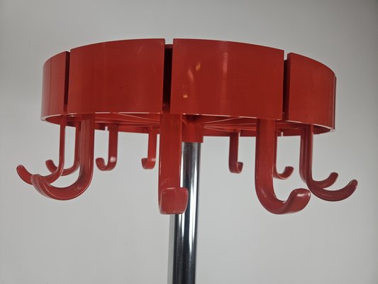 Space Age Coat Hanger in Plastic and Steel by Dal Vera, 1970s-ZUW-2020090