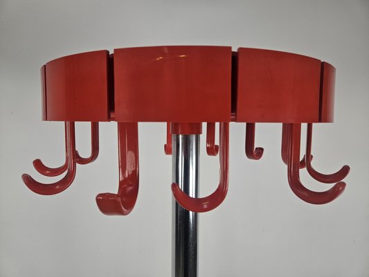 Space Age Coat Hanger in Plastic and Steel by Dal Vera, 1970s-ZUW-2020090