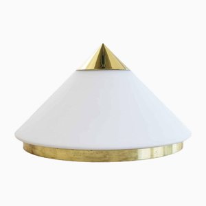 Space Age Cone Lamp in Glass and Brass from Limburg-FJP-1717668