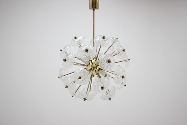 Space Age Dandelion Sputnik Pendants, 1970s, Set of 4-TZ-970477