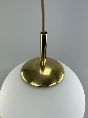 Space Age Design Opal Brass Glass Ceiling Ball Lamp-EJL-1140639