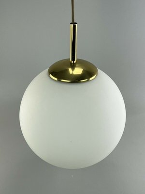 Space Age Design Opal Brass Glass Ceiling Ball Lamp-EJL-1140639