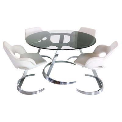 Space Age Dining Room Set by Boris Tabacoff, France, 1970s, Set of 5-DT-2026187