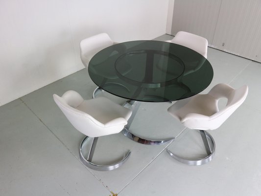 Space Age Dining Room Set by Boris Tabacoff, France, 1970s, Set of 5-DT-2026187