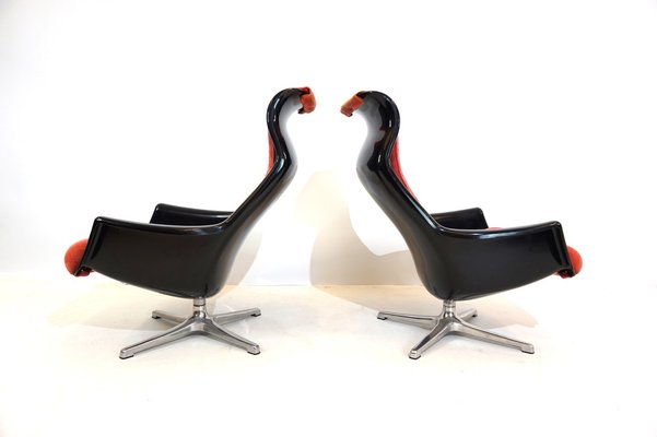 Space Age Dux Galaxy Lounge Chairs by Yngvar Sandström for Dux, 1970s, Set of 2-HUW-1745939