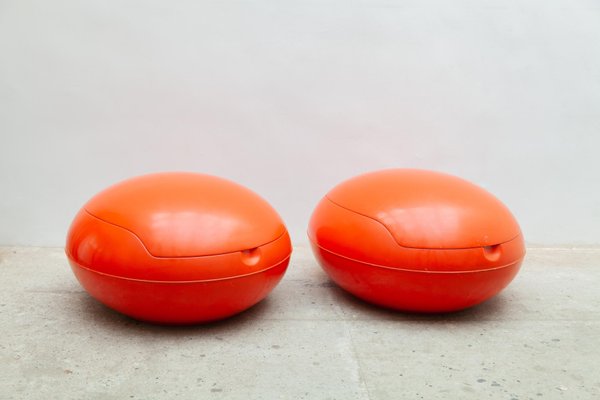 Space Age Egg Lounge Chairs by Peter Ghyczy, 1960s, Set of 2-KL-1132369