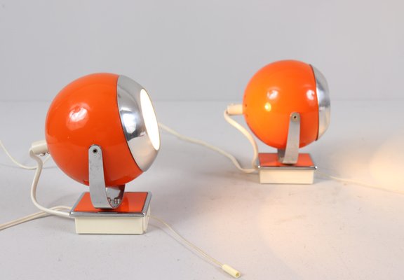 Space Age Eye Ball Wall Lamps, Germany, 1970s, Set of 2-DLB-1796736