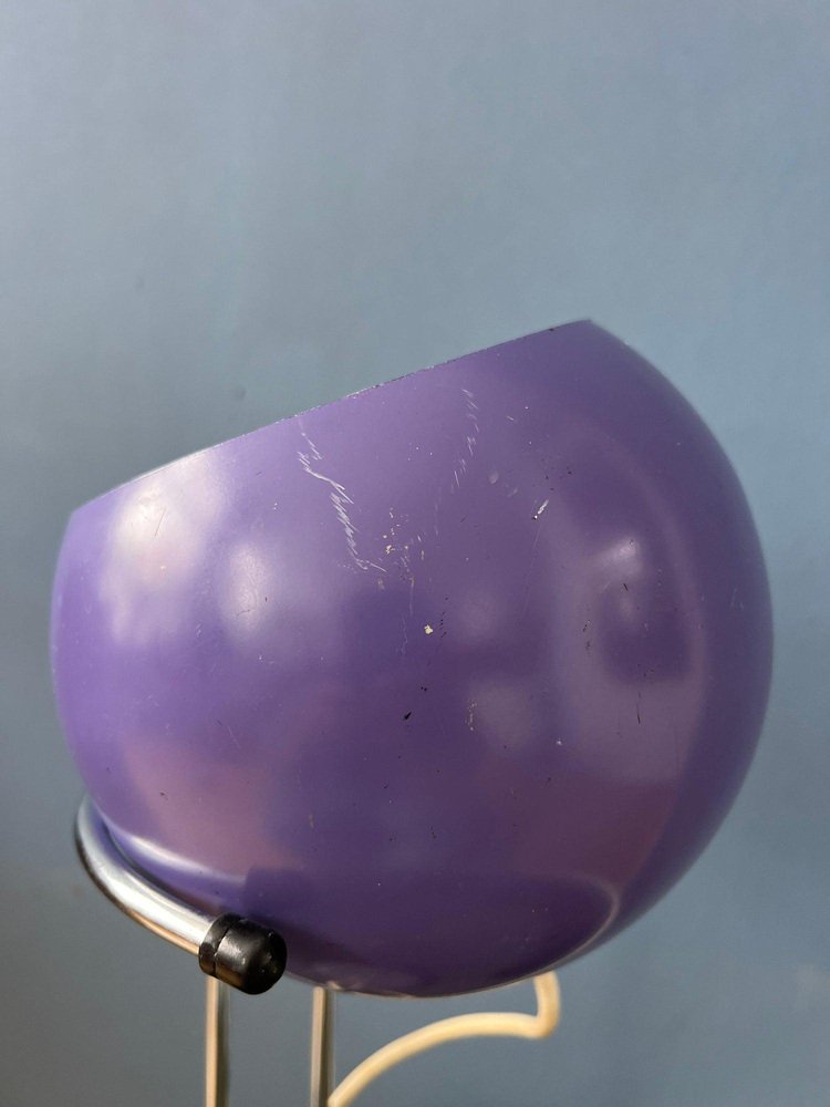 Space Age Eyeball Desk Lamp in Purple from Herda