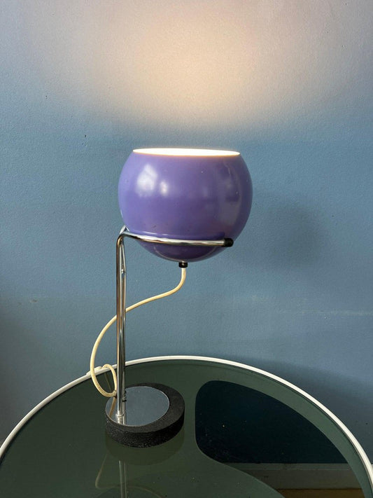 Space Age Eyeball Desk Lamp in Purple from Herda