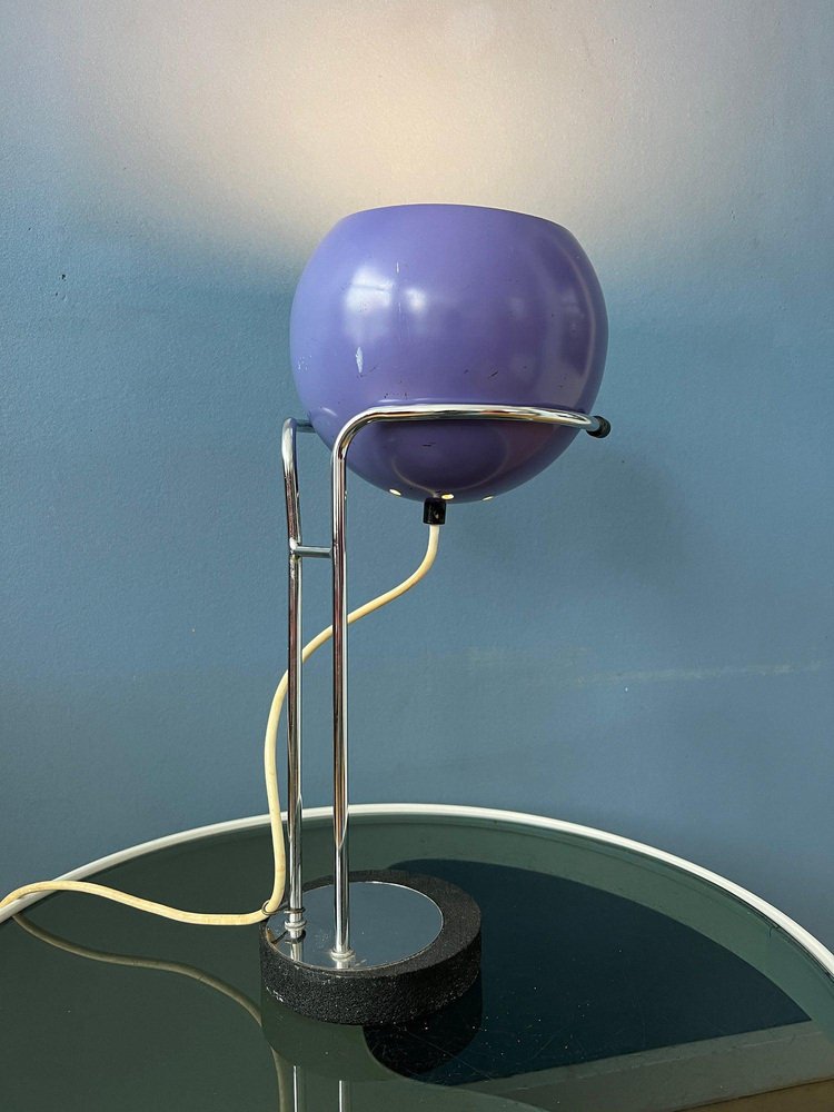 Space Age Eyeball Desk Lamp in Purple from Herda