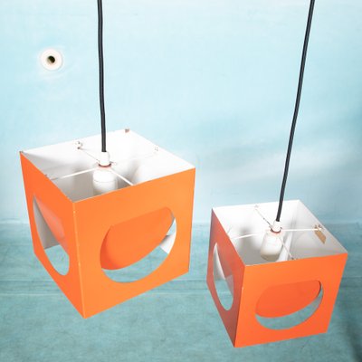 Space Age Finnish Hanging Lamp by Kubus Stockmann Orno & Yuri Suzuki for Orno, 1960s-HGA-1719102