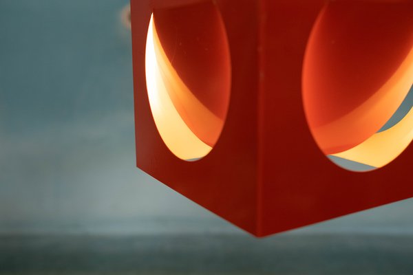 Space Age Finnish Hanging Lamp by Kubus Stockmann Orno & Yuri Suzuki for Orno, 1960s-HGA-1719102