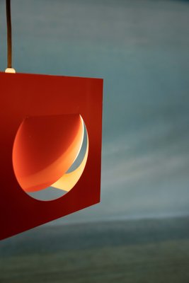 Space Age Finnish Hanging Lamp by Kubus Stockmann Orno & Yuri Suzuki for Orno, 1960s-HGA-1719102