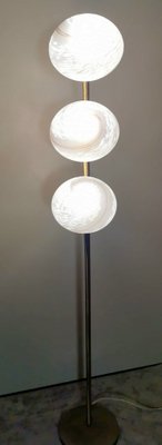 Space Age Floor Lamp in Brass and Murano Glass, 1960-QRS-1769637