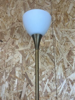 Space Age Floor Lamp in Brass & Glass from Hillebrand Lighting, 1960s / 70s-EJL-1327719