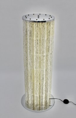 Space Age Floor Lamp in Chromed Metal and Acrylic Glass, France, 1960s-NB-1328396