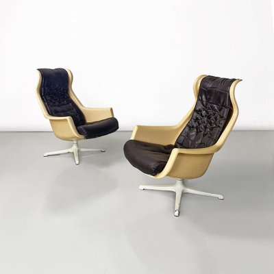 Space Age Galaxy Lounge Chairs by Alf Svensson and Yngve Sandström for Dux, 1970s, Set of 2-GDD-1800799