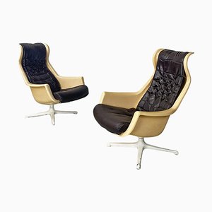 Space Age Galaxy Lounge Chairs by Alf Svensson and Yngve Sandström for Dux, 1970s, Set of 2-GDD-1800799