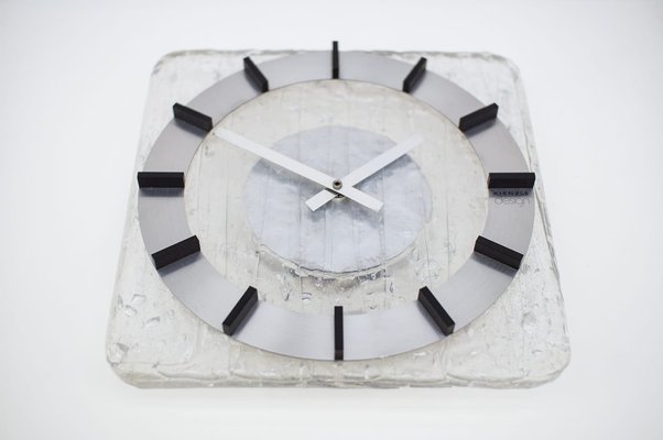 Space Age German Acrylic Wall Clock by Kienzle Design, 1970s-KQB-1172046