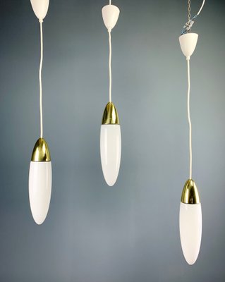 Space Age German Rocket-Shaped Ceiling Lamps from Limburg, 1970s, Set of 3-VQG-630338