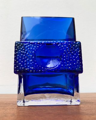 Space Age Glass Block Vase, 1960s-UAH-1337885