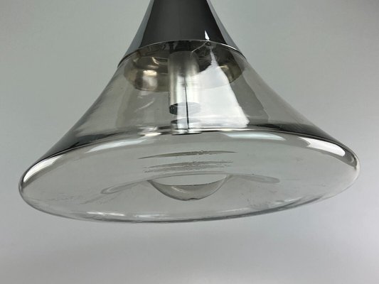 Space Age Glass Ceiling Lamp from Glassworks Limburg, 1960s-EJL-1359857