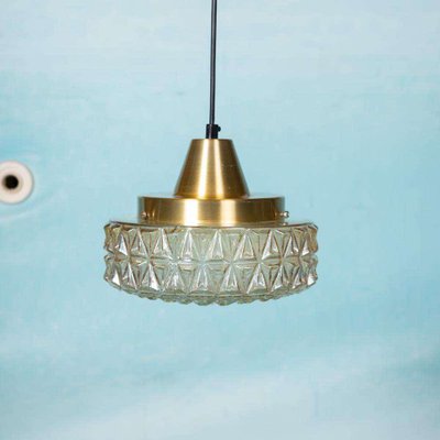 Space Age Glass Hanging Lamp, 1970s-HGA-2041704