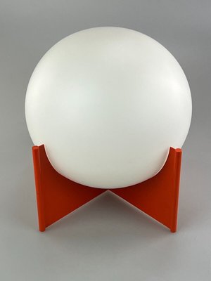 Space Age Glass & Metal Ball Table Lamp, 1970s-EJL-1449745