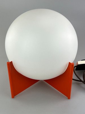 Space Age Glass & Metal Ball Table Lamp, 1970s-EJL-1449745