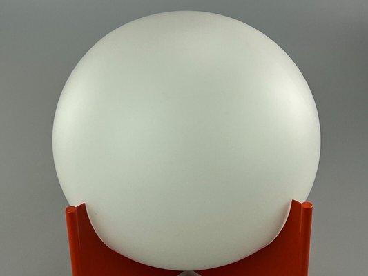 Space Age Glass & Metal Ball Table Lamp, 1970s-EJL-1449745