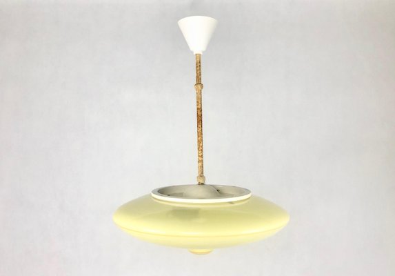 Space Age Glass Pendant Lamp from Meissen, 1950s-ZCY-1375839