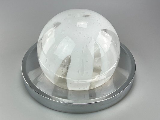 Space Age Glass Shine Plafon Ceiling Lamp from Fischer Leuchten, 1970s-EJL-1449185