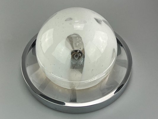 Space Age Glass Shine Plafon Ceiling Lamp from Fischer Leuchten, 1970s-EJL-1449185