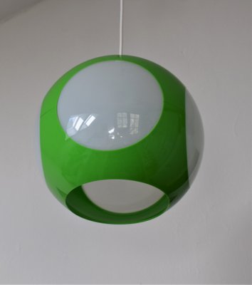 Space Age Green Ufo Ceiling Lamp attributed to Luigi Colani-VA-1216004