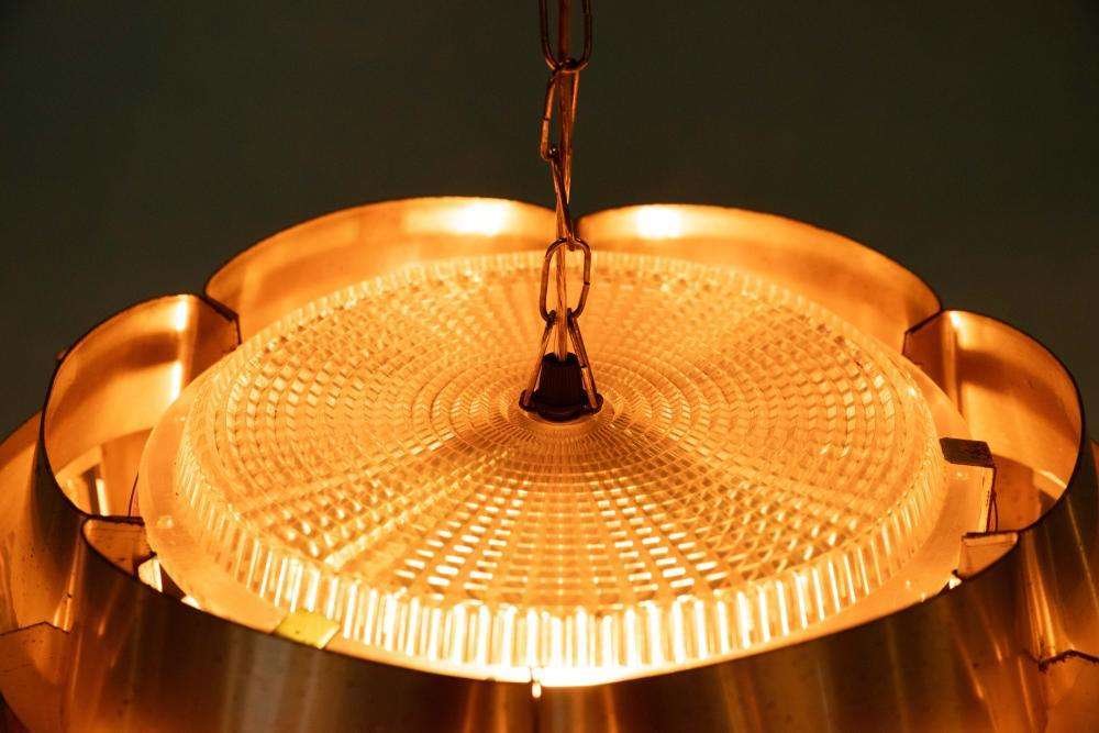 Space Age Hanging Lamp by Werner Schou, 1970s