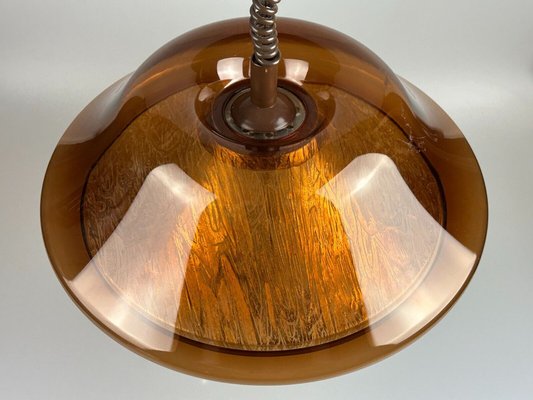 Space Age Hanging Lamp in Acrylic, Plastic & Metal, 1970s-EJL-1721646