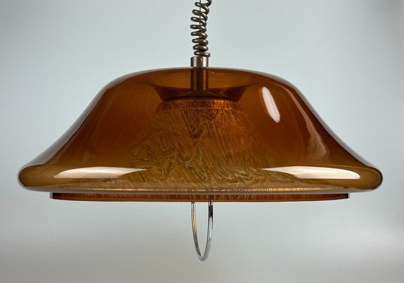 Space Age Hanging Lamp in Acrylic, Plastic & Metal, 1970s-EJL-1721646