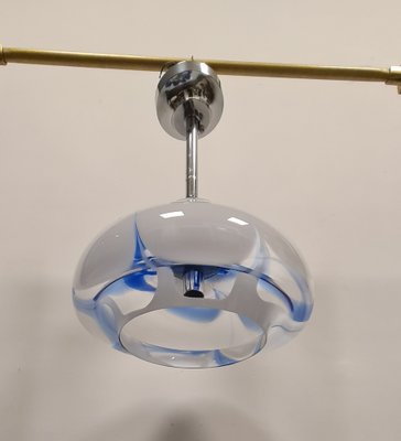 Space Age Hanging Light in Blue and White, 1980s-RPW-1791004