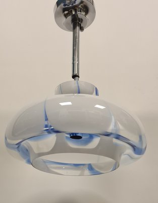 Space Age Hanging Light in Blue and White, 1980s-RPW-1791004