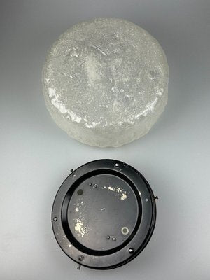 Space Age Ice Glass Flush Mount, 1960s-1970s-EJL-1821977