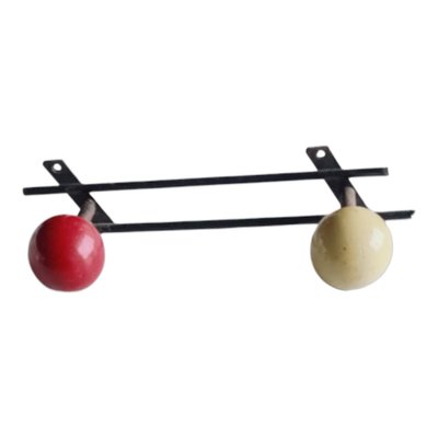 Space Age Iron and Wood Coat Rack-LLP-1789913