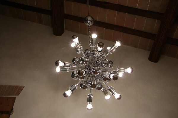 Space Age Italian 20-Light Sputnik Chandelier by Reggiani Goffredo, 1965-MTX-1449044